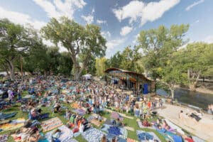 Smalltown Gathering Salida Colorado at Riverside Park along the Arkansas River